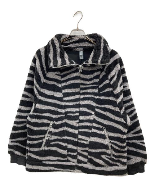 adidas（アディダス）adidas (アディダス) STELLA McCARTNEY (ステラマッカートニー) ボアフリースジャケット グレー サイズ:Mの古着・服飾アイテム