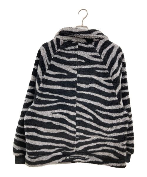 adidas（アディダス）adidas (アディダス) STELLA McCARTNEY (ステラマッカートニー) ボアフリースジャケット グレー サイズ:Mの古着・服飾アイテム