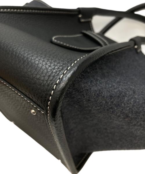 VASIC（ヴァジック）VASIC (ヴァジック) port mini ハンドバッグ ブラックの古着・服飾アイテム