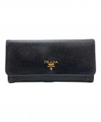 PRADAプラダ）の古着「長財布」｜ブラック