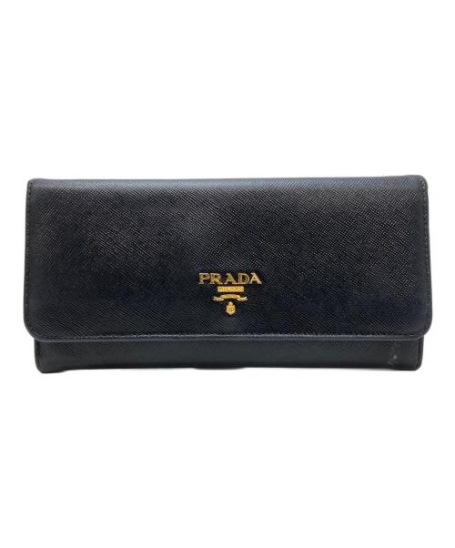 PRADA（プラダ）PRADA (プラダ) 長財布 ブラックの古着・服飾アイテム