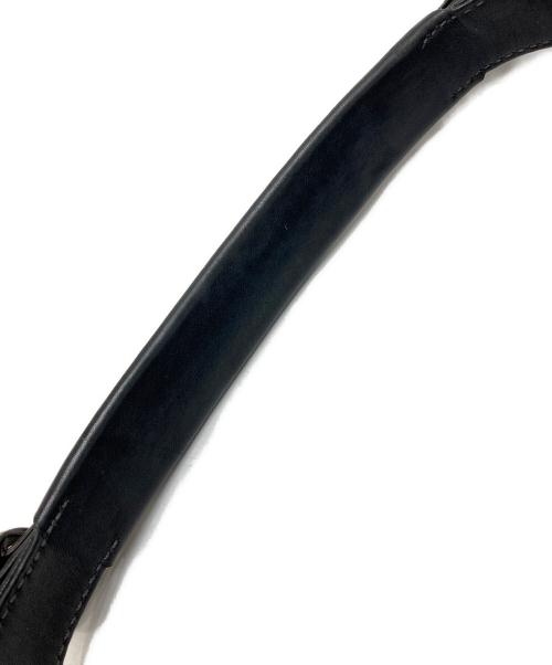 TOD'S（トッズ）TOD'S (トッズ) スエード切替ワンハンドバッグ ブラックの古着・服飾アイテム