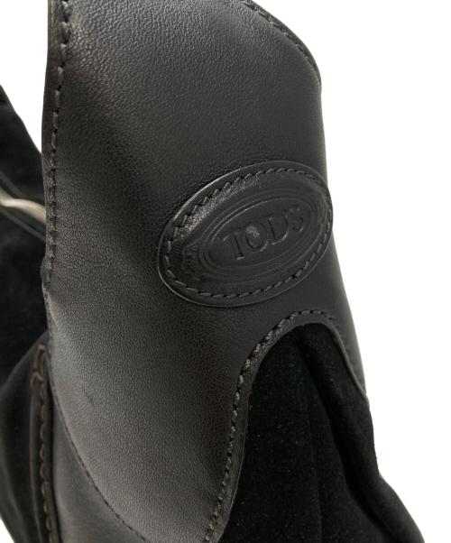 TOD'S（トッズ）TOD'S (トッズ) スエード切替ワンハンドバッグ ブラックの古着・服飾アイテム