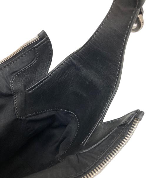 TOD'S（トッズ）TOD'S (トッズ) スエード切替ワンハンドバッグ ブラックの古着・服飾アイテム