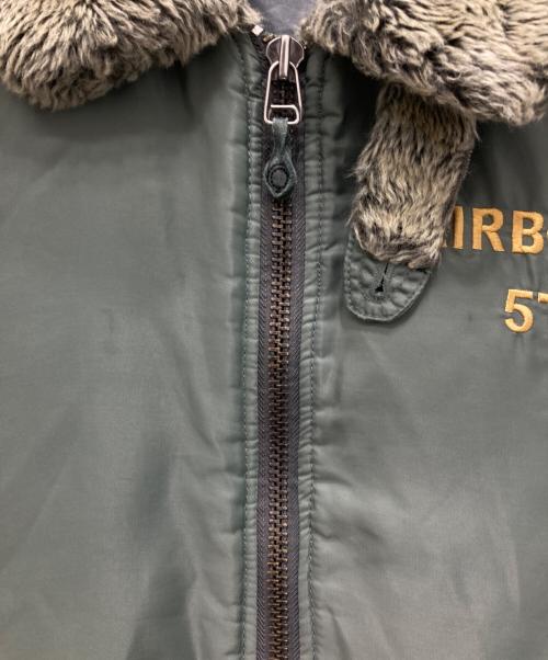 HOUSTON（ヒューストン）HOUSTON (ヒューストン) B-15Dフライトジャケット グリーン サイズ:42の古着・服飾アイテム