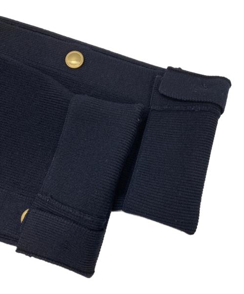 DES PRES（デ プレ）DES PRES (デ プレ) ウールポリエステル ボタンポイントプルオーバー ネイビー サイズ:FREEの古着・服飾アイテム