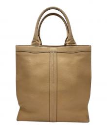 Valextra（ヴァレクストラ）の古着「レザートートバッグ」｜ベージュ