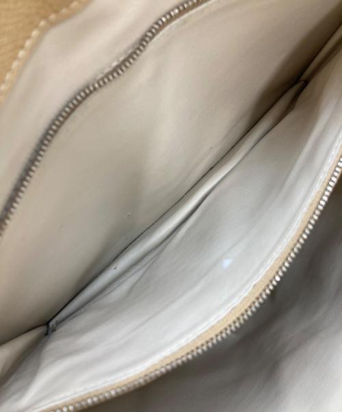 Valextra（ヴァレクストラ）Valextra (ヴァレクストラ) レザートートバッグ ベージュの古着・服飾アイテム