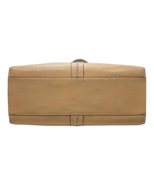 Valextra（ヴァレクストラ）Valextra (ヴァレクストラ) レザートートバッグ ベージュの古着・服飾アイテム