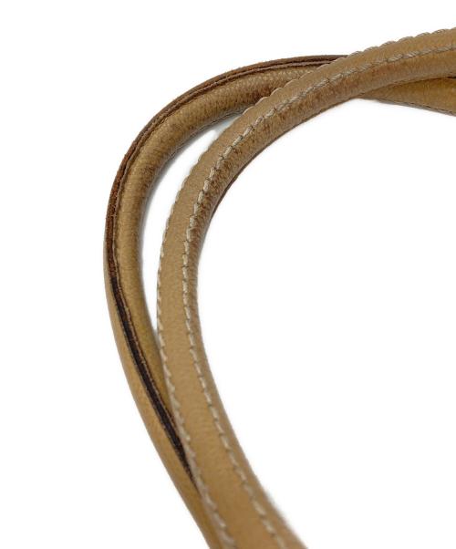 Valextra（ヴァレクストラ）Valextra (ヴァレクストラ) レザートートバッグ ベージュの古着・服飾アイテム