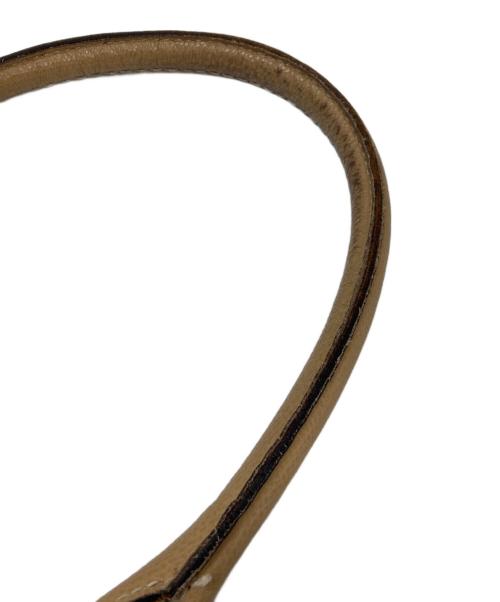 Valextra（ヴァレクストラ）Valextra (ヴァレクストラ) レザートートバッグ ベージュの古着・服飾アイテム