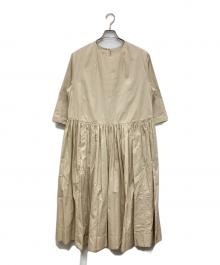 45R（フォーティファイブ・アール）の古着「先染めダンプの無双ドレス」｜ベージュ