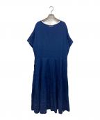 house of lotusハウスオブロータス）の古着「リネンワンピース」｜ネイビー