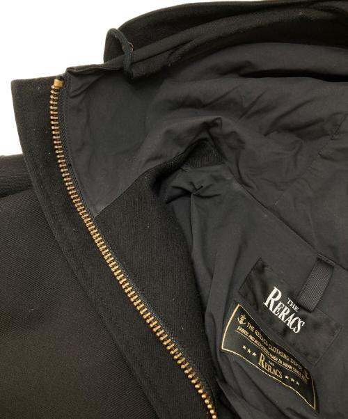 THE RERACS（ザ リラクス）THE RERACS (ザ リラクス) フーデッド ロングコート ブラック サイズ:36の古着・服飾アイテム