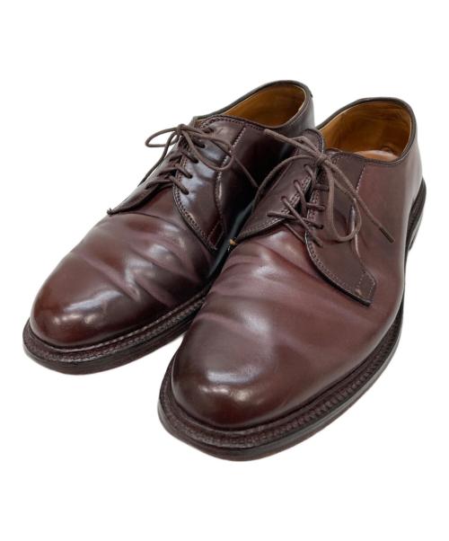 Alden（オールデン）Alden (オールデン) UNITED ARROWS (ユナイテッドアローズ) コードバンプレーントゥシューズ ブラウン サイズ:7 B/Dの古着・服飾アイテム