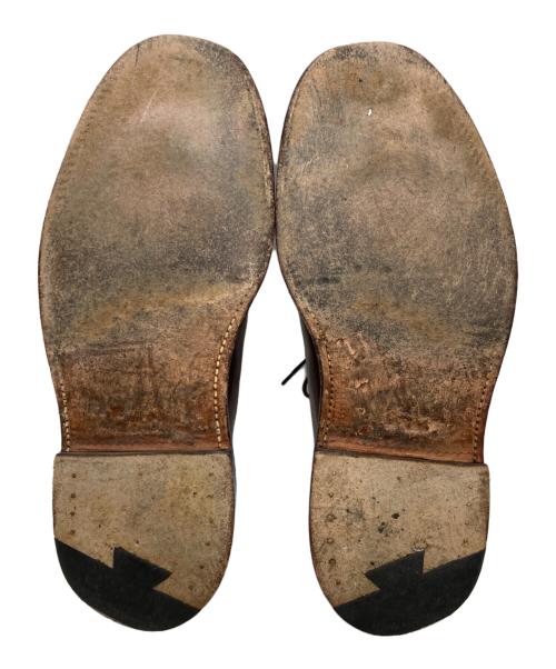 Alden（オールデン）Alden (オールデン) UNITED ARROWS (ユナイテッドアローズ) コードバンプレーントゥシューズ ブラウン サイズ:7 B/Dの古着・服飾アイテム