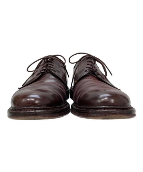 Alden（オールデン）Alden (オールデン) UNITED ARROWS (ユナイテッドアローズ) コードバンプレーントゥシューズ ブラウン サイズ:7 B/Dの古着・服飾アイテム