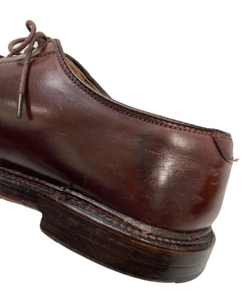 Alden（オールデン）Alden (オールデン) UNITED ARROWS (ユナイテッドアローズ) コードバンプレーントゥシューズ ブラウン サイズ:7 B/Dの古着・服飾アイテム
