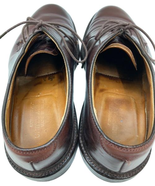 Alden（オールデン）Alden (オールデン) UNITED ARROWS (ユナイテッドアローズ) コードバンプレーントゥシューズ ブラウン サイズ:7 B/Dの古着・服飾アイテム