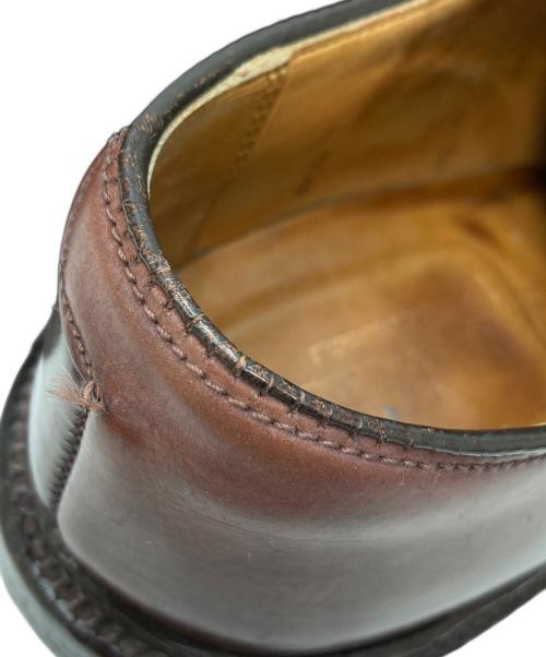 Alden（オールデン）Alden (オールデン) UNITED ARROWS (ユナイテッドアローズ) コードバンプレーントゥシューズ ブラウン サイズ:7 B/Dの古着・服飾アイテム