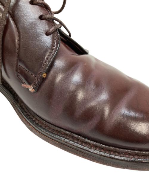 Alden（オールデン）Alden (オールデン) UNITED ARROWS (ユナイテッドアローズ) コードバンプレーントゥシューズ ブラウン サイズ:7 B/Dの古着・服飾アイテム