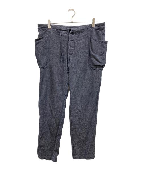 COMOLI（コモリ）COMOLI (コモリ) ウールリネンイージーパンツ ネイビー サイズ:2の古着・服飾アイテム