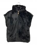 Curensologyカレンソロジー）の古着「ファーフーディベスト」｜ブラック