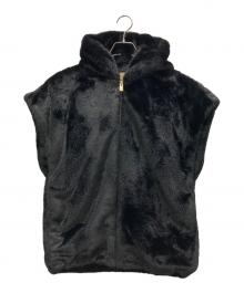 Curensology（カレンソロジー）の古着「ファーフーディベスト」｜ブラック