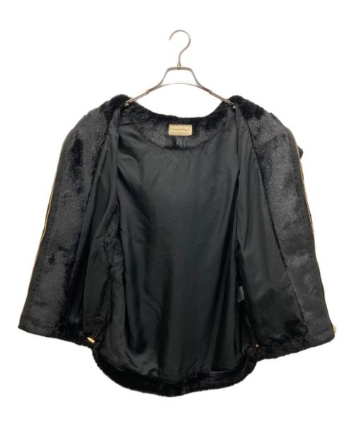 Curensology（カレンソロジー）Curensology (カレンソロジー) ファーフーディベスト ブラック サイズ:Fの古着・服飾アイテム