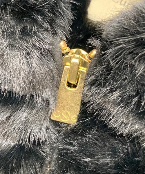 Curensology（カレンソロジー）Curensology (カレンソロジー) ファーフーディベスト ブラック サイズ:Fの古着・服飾アイテム