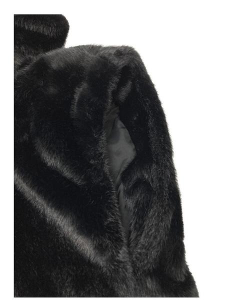 Curensology（カレンソロジー）Curensology (カレンソロジー) ファーフーディベスト ブラック サイズ:Fの古着・服飾アイテム