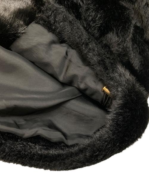 Curensology（カレンソロジー）Curensology (カレンソロジー) ファーフーディベスト ブラック サイズ:Fの古着・服飾アイテム