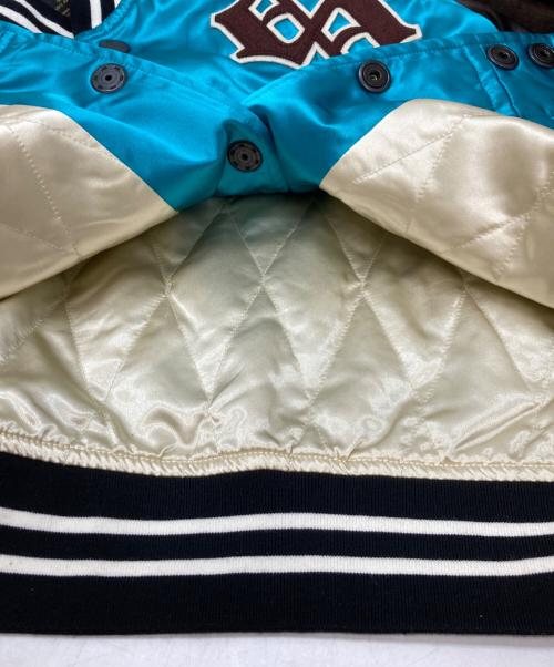 SASQUATCHfabrix.（サスクワッチファブリックス）SASQUATCHfabrix. (サスクワッチファブリックス) 和柄ワッペンスタジャン ブルー サイズ:Sの古着・服飾アイテム