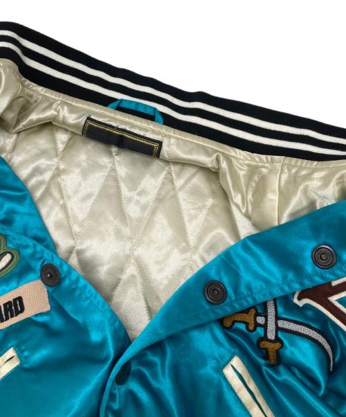 SASQUATCHfabrix.（サスクワッチファブリックス）SASQUATCHfabrix. (サスクワッチファブリックス) 和柄ワッペンスタジャン ブルー サイズ:Sの古着・服飾アイテム