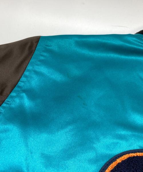 SASQUATCHfabrix.（サスクワッチファブリックス）SASQUATCHfabrix. (サスクワッチファブリックス) 和柄ワッペンスタジャン ブルー サイズ:Sの古着・服飾アイテム