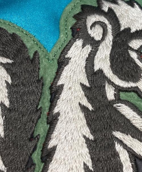 SASQUATCHfabrix.（サスクワッチファブリックス）SASQUATCHfabrix. (サスクワッチファブリックス) 和柄ワッペンスタジャン ブルー サイズ:Sの古着・服飾アイテム