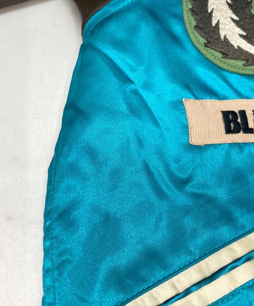 SASQUATCHfabrix.（サスクワッチファブリックス）SASQUATCHfabrix. (サスクワッチファブリックス) 和柄ワッペンスタジャン ブルー サイズ:Sの古着・服飾アイテム