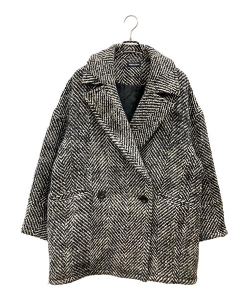 MAISON SPECIAL（メゾンスペシャル）MAISON SPECIAL (メゾンスペシャル) ビッグヘリンボーンミドルコート グレー サイズ:FREEの古着・服飾アイテム