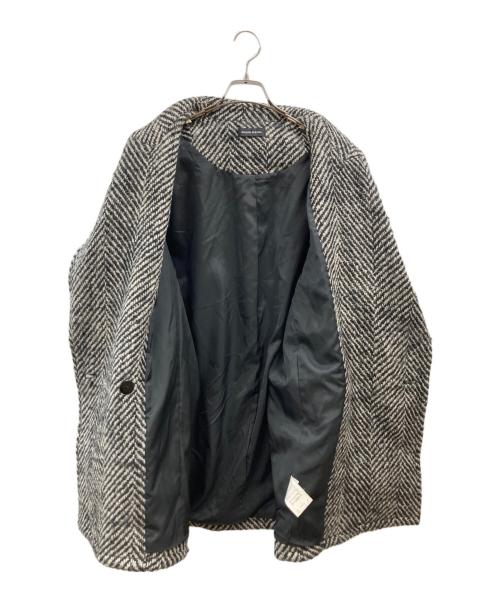 MAISON SPECIAL（メゾンスペシャル）MAISON SPECIAL (メゾンスペシャル) ビッグヘリンボーンミドルコート グレー サイズ:FREEの古着・服飾アイテム