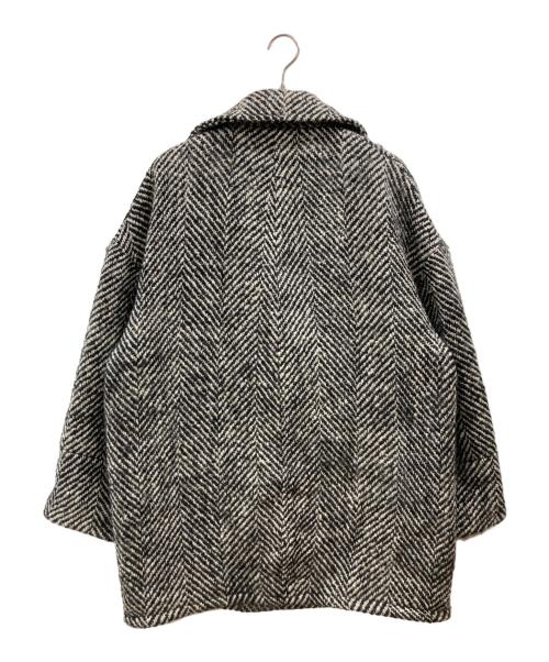 MAISON SPECIAL（メゾンスペシャル）MAISON SPECIAL (メゾンスペシャル) ビッグヘリンボーンミドルコート グレー サイズ:FREEの古着・服飾アイテム