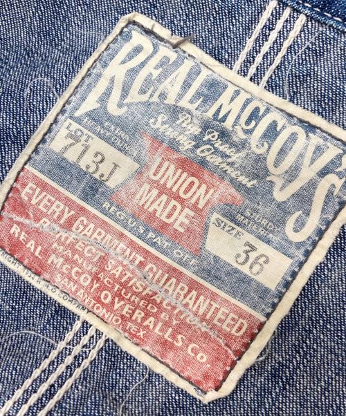 THE REAL McCOY'S（ザ・リアルマッコイズ）THE REAL McCOY'S (ザ・リアルマッコイズ) カバーオール インディゴ サイズ:36の古着・服飾アイテム