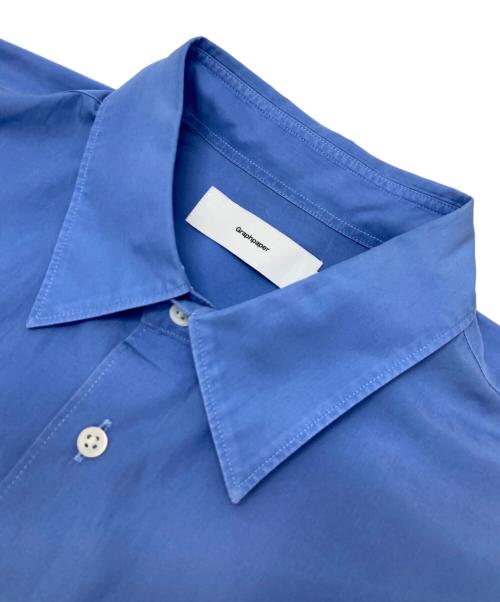 Graphpaper（グラフペーパー）Graphpaper (グラフペーパー) BROAD REGULAR COLLAR SHIRT ブルー サイズ:2の古着・服飾アイテム