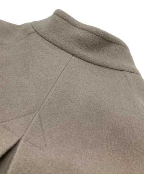 utilite（ユティリテ）utilite (ユティリテ) スーパービーバー Aラインミドルコート ベージュ サイズ:不明（実寸参照）の古着・服飾アイテム