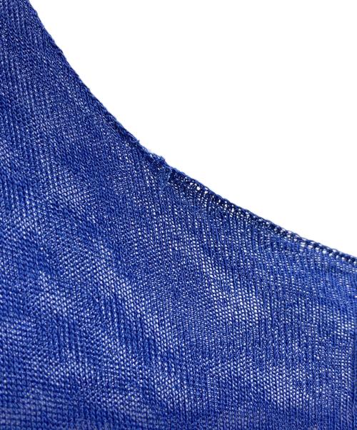 BOBOUTIC（ボブティック）BOBOUTIC (ボブティック) ペーパーノースリーブワンピース ブルー サイズ:XSの古着・服飾アイテム