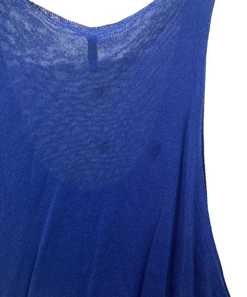 BOBOUTIC（ボブティック）BOBOUTIC (ボブティック) ペーパーノースリーブワンピース ブルー サイズ:XSの古着・服飾アイテム