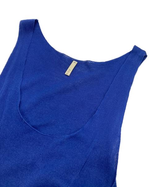 BOBOUTIC（ボブティック）BOBOUTIC (ボブティック) ペーパーノースリーブワンピース ブルー サイズ:XSの古着・服飾アイテム