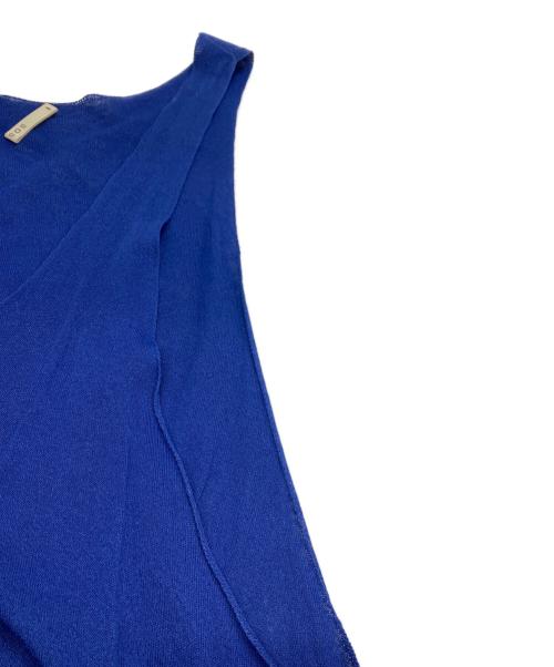 BOBOUTIC（ボブティック）BOBOUTIC (ボブティック) ペーパーノースリーブワンピース ブルー サイズ:XSの古着・服飾アイテム