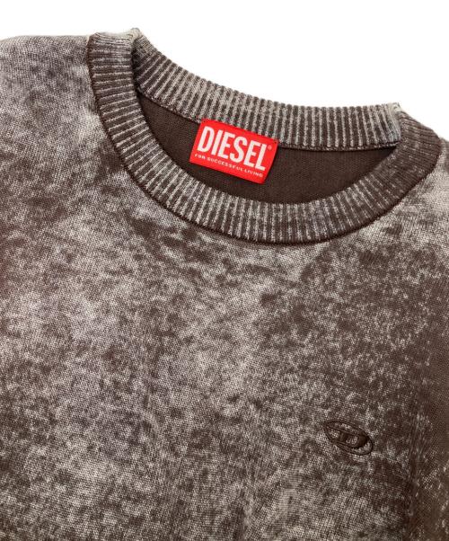 DIESEL（ディーゼル）DIESEL (ディーゼル) プルオーバーニット ブラウン サイズ:XLの古着・服飾アイテム