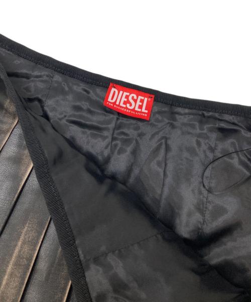 DIESEL（ディーゼル）DIESEL (ディーゼル) ミディスカート ブラック サイズ:42の古着・服飾アイテム