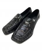 DIESELディーゼル）の古着「ヒールローファー」｜ブラック